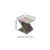 Berlin Sheesham Wood Tea Table In Rustic Grey Matte Finish