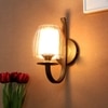 Eliante Modern Wall Lights Mild Steel & Glass Material Brown & Champaign Finish