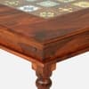 Rangrez Sheesham Wood 4 Seater Dining Table in Honey Oak Finish