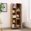 Hexa Engineered Wood Bookshelf Multipurpose Storage Rack in Giant Wood and Frosty White