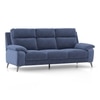 Emila 3 seater fabric sofa in Blue Colour