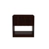 Wave Solid Wood  Bedside Table in Walnut Finish