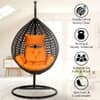 Premium Egg Single Seater 6 Star Swing Chair Orange