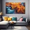 The Castle Decor Abstract Art Multiple Frame Wall Art Design 5 27x48 Inch