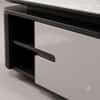 The Aurelia Fluted Modern Coffee Table with Carrara Marble Top and Drawers