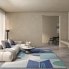 Jaipur Rugs Soft Diamond Wool Dhurrie Rug Blue 4x6 ft