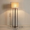 Blender Beige Jute Floor Lamp with Beige Jute Base