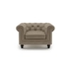 Winchester 1 Seater Leather Sofa in Cappuccino Colour