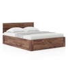 Kuba Solid Wood Queen Size Box Storage Bed In Teak Finish