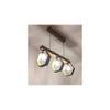Hexagram 3 Series Brown Solid Wood Cluster Hanging Light