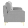 Osbert Velvet 3 Seater sofa in Grey color