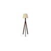 Triune Beige Jute Floor Lamp with Beige Jute Base