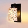 Devansh Solid Wood Electric Wall Light in Brown Colour with Multi Shade Count of 1 Light