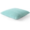 Moss Knit Sky Blue  And Natural Cushion Cover  16X16 Inches