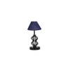 Tatum Blue Jute Table lamp with Iron Base