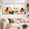 Boho Geometric Bauhaus Canvas Wall Art 12 x 46 Inch