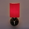Devansh Metal Electric Wall Light in Antique Gold Colour with Red Shade Count of 1 Light