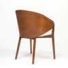 Pusha Veneer Dining Chair in Brown Colour