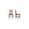 twinky solid wood  4 seater Dining table in  Provincial Teak