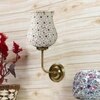 Devansh Metal Electric Wall Light in Gold Colour with Multicolor Shade Count of 1 Light