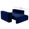Skult  Pull Out Sofa cum Bed  in Navy Blue Colour
