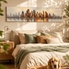 Modern Urban Skyline Canvas Wall Art 12 x 46 Inch