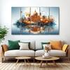 The Castle Decor Secularism Wall Art Set of 5 Digital Painting 27x48 Inch (Style 1)
