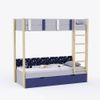 Pine Tree Bunk Bed with Drawer Storage