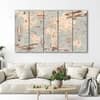 The Castle Decor World Map Wall Art Set of 5 27x48 Inch (Style 2)