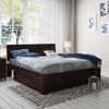 Magellan Solid Wood Bedside Table in Mahogany Finish