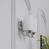 Roehm 2 Light Glass and Metal Wall Lamp