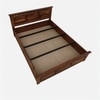 Zvya Solid Wood King  Size Bed With Box Storage (Provincial Teak Finish)