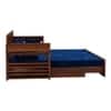 Dhuni Solid Wood Sofa cum bed  In Provincial Teak Finish