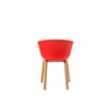 Kepler Brooks Modena Cafeteria Dining Chair in Red Colour