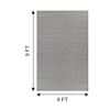 Jaipur Rugs Soft Geometric Grid Wool Viscose Dhurrie Rug Grey 6x9 ft