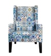 Iris Bloom Wing Back Chair in Multi Colour
