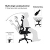 Falcon High Back Mesh Office Chair in Black Colour
