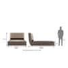 Bornholm Upholstered Bed Size Queen Color Beige