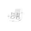 Celsey Solid Wood Rocking Chair in Red Colour