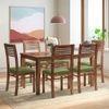 Floyd 6 Seater Dining Table Glass Top With Set Of 6 Zella Dining Chair