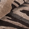 Handmade Wool Area Rug Modern Abstract Brown Grey 5 x 7 Feet Carpet