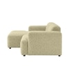 Sophisticated Wood Right Aligned 2-Seater With Upholstery Non Storage Sofa In Grey Colour