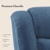 Theo Single Seater Motorized Recliner in Baltic Blue Premium Chenille Fabric