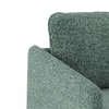 Kobi 2 Seater Fold Out Sofa Cum Bed in Speckled Teal Colour with topper