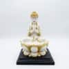 Devotional Sacred Serenity Buddha Statue in White Colour