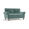 Oxford 2 Seater Fabric Sofa in Dusty Turquoise Velvet Colour