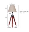 Thapki Table Lamp in Brown Shade