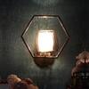 Eliante Sheen Iron Wall Light With Glass In Gold Colour