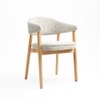 Beechcraft Solid Wood Dining Chair in Light Brown Colour