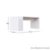 Hexa Engineered Wood Coffee Table In Frosty White